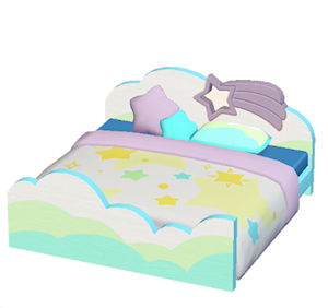 Purple Starry-sky bed