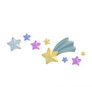 Cyan Star wall decoration