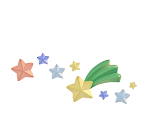 Cyan Star wall decoration