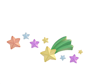 Cyan Star wall decoration