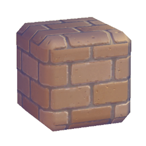 Brown Stone brick wall