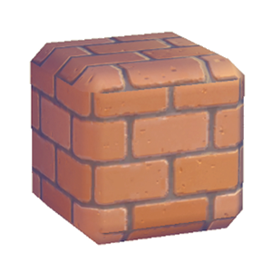 Orange Stone brick wall