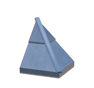Cyan Stone hipped roof