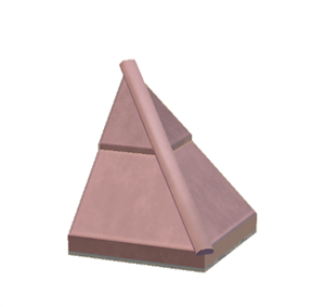 Pink Stone hipped roof