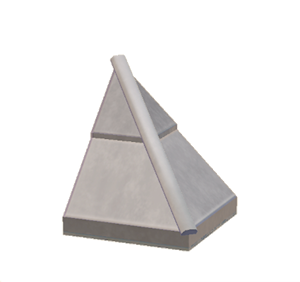 White Stone hipped roof