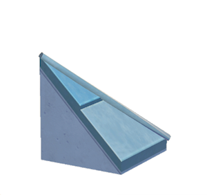 Cyan Stone hipped roof