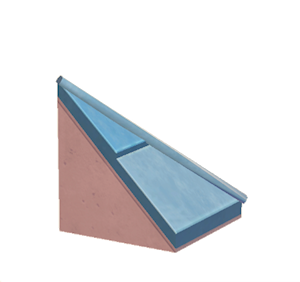 Pink Stone hipped roof