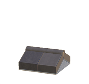 Black Stone roof decoration