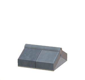 Gray Stone roof decoration