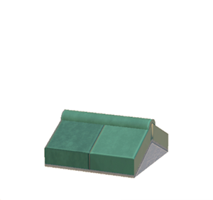 Aquamarine Stone roof decoration