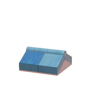 Pink Stone roof decoration