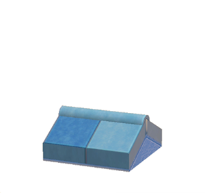Blue Stone roof decoration