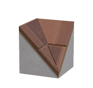 Brown Stone roof valley