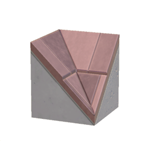 Pink Stone roof valley