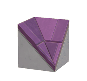 Purple Stone roof valley