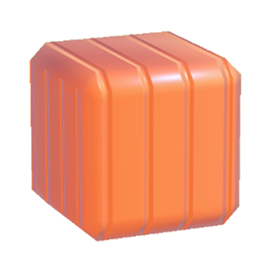 Orange Striped wall