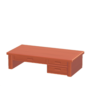 Red Study desk