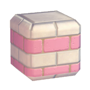 Pink Stylish brick wall (middle)