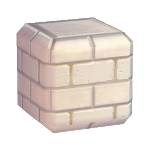 White Stylish brick wall (middle)