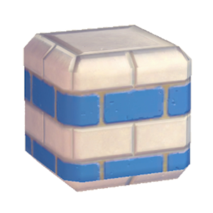 Blue Stylish brick wall (middle)