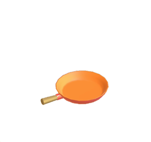 Orange Stylish frying pan