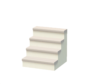White Stylish steps