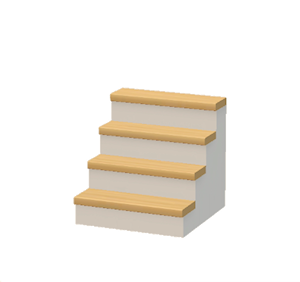 White Stylish steps
