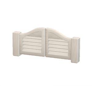 White Swinging doors