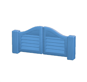 Blue Swinging doors