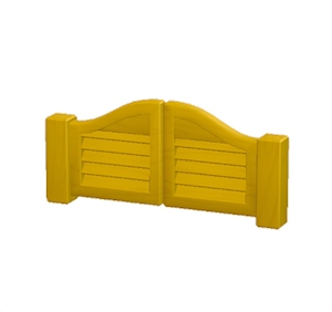 Yellow Swinging doors