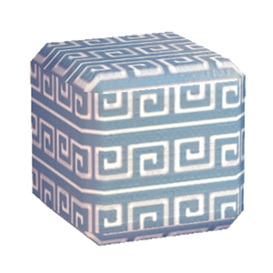 Cyan Swirl print