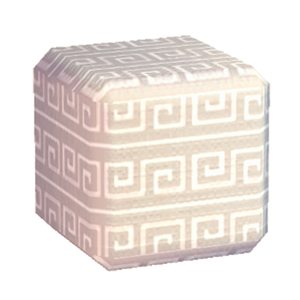White Swirl print