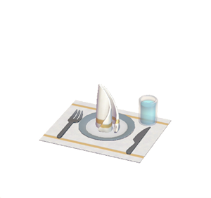 Gray Table setting