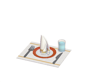 Red Table setting