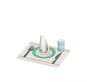 Aquamarine Table setting