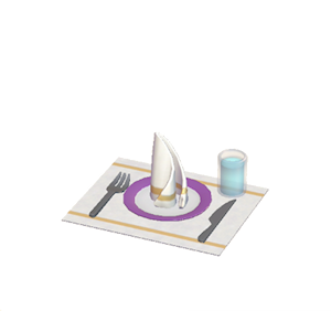 Purple Table setting