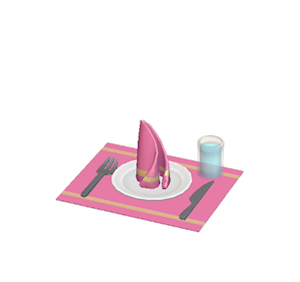 Rose Table setting