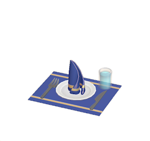 Navy Table setting