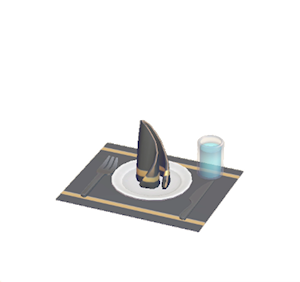 Black Table setting