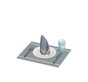 Gray Table setting