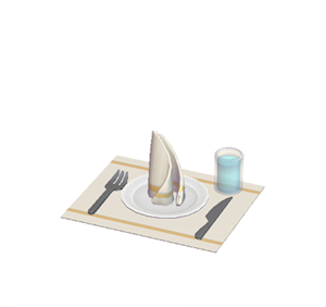 White Table setting