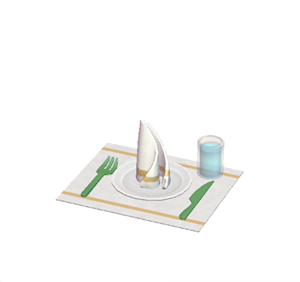 Green Table setting