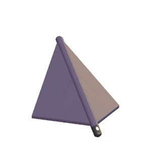 Plum Tent hipped roof