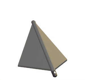 Black Tent hipped roof