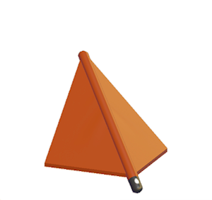 Red Tent hipped roof