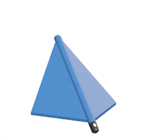 Blue Tent hipped roof