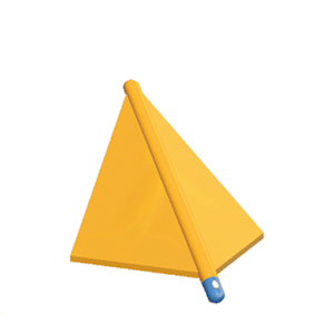 Blue Tent hipped roof