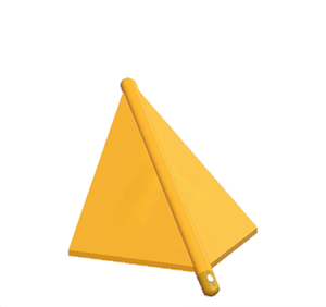 Yellow Tent hipped roof