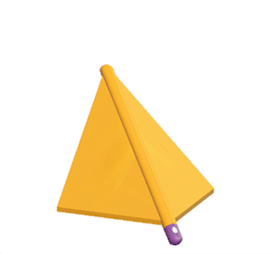 Purple Tent hipped roof