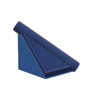 Blue Tiled hipped roof